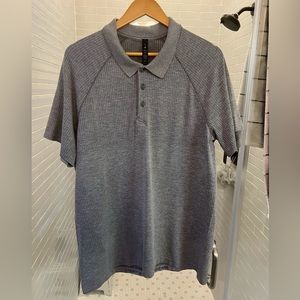 Lululemon Metal Vent Tech Polo - XL - Slate/White